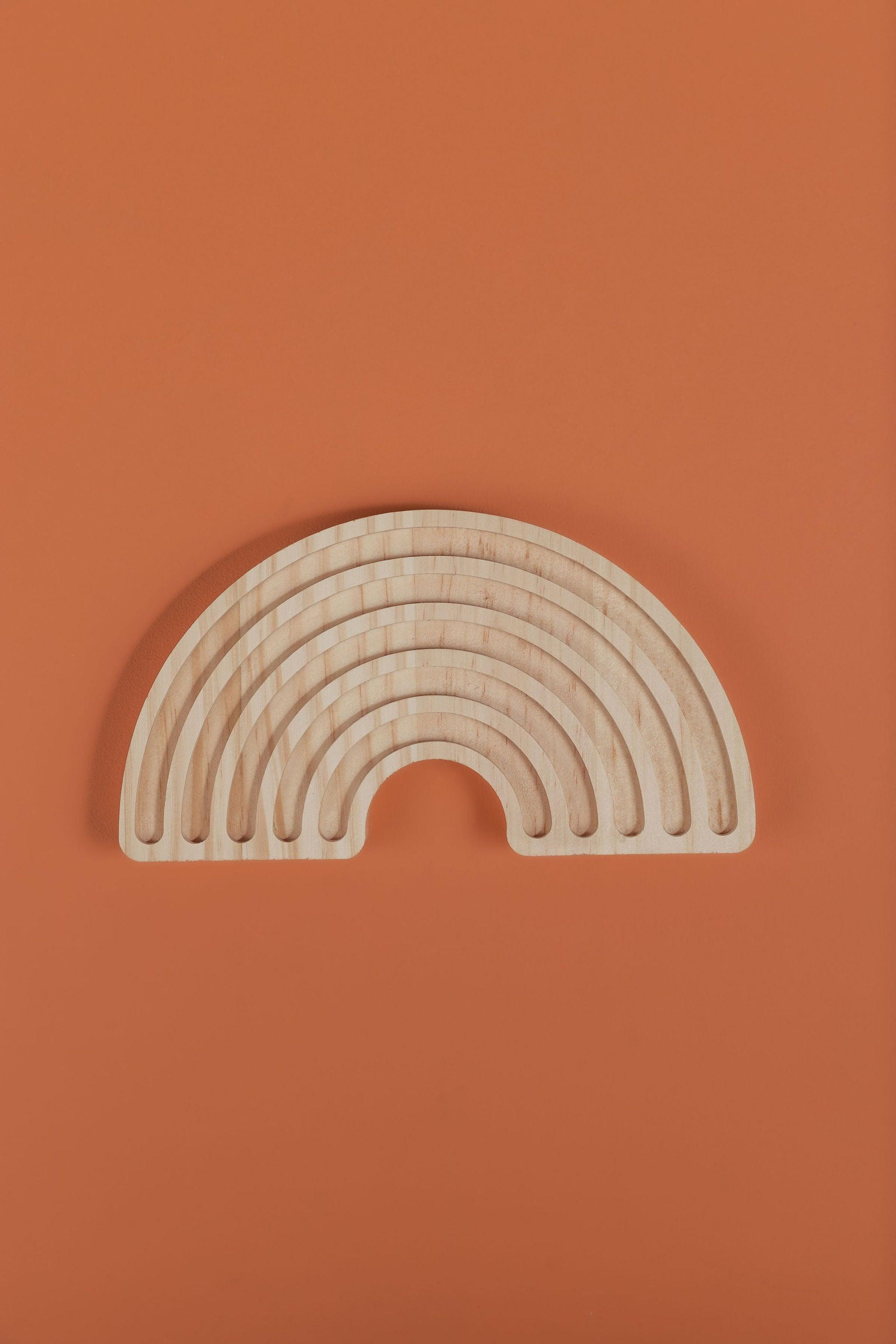 Wooden Rainbow - Various Colours - tiny tree toys