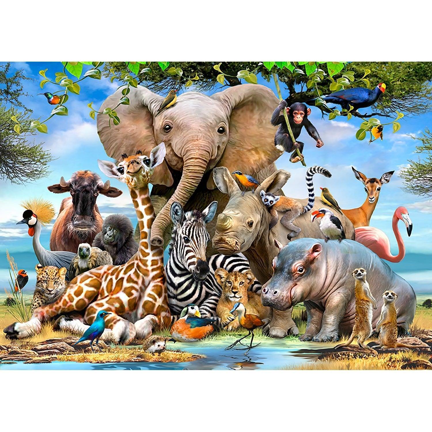 Babies In The Wild Puzzle 50Pcs A4 - tiny tree toys - Smart Thinking