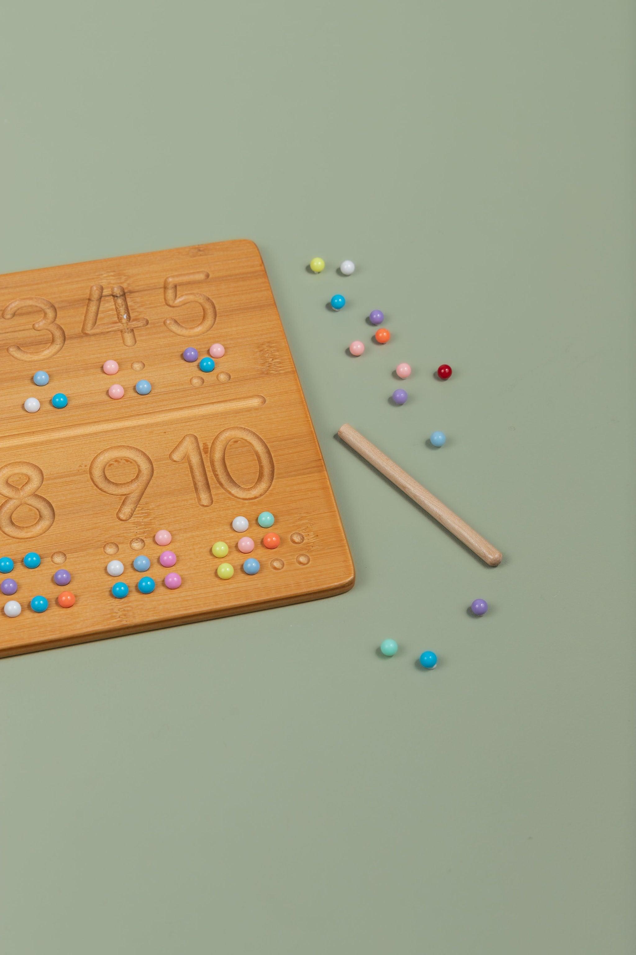 Bamboo Number Board - Various Designs – tiny tree toys