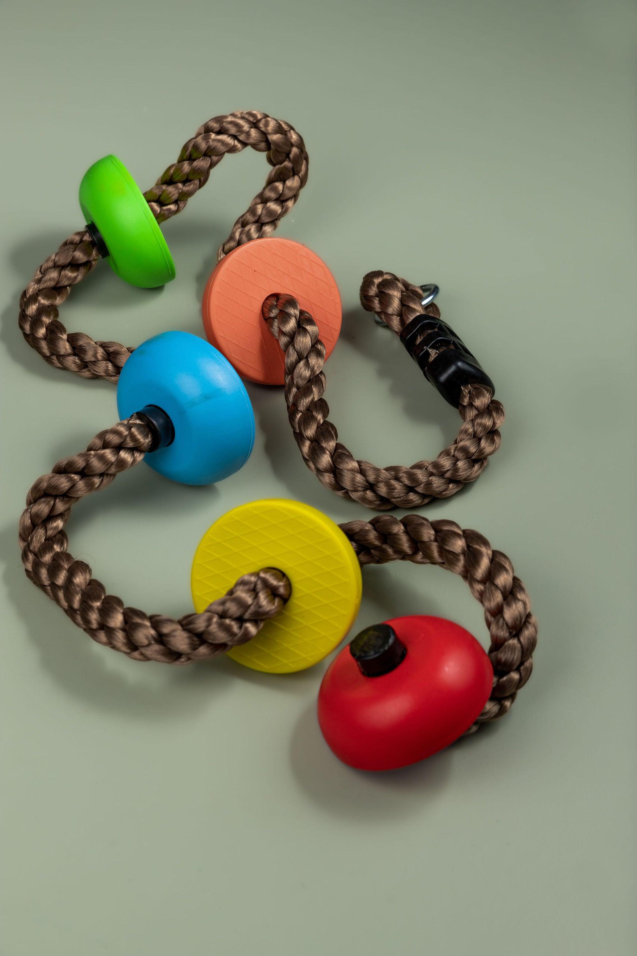 Button Rope Swing - tiny tree toys - tiny tree toys