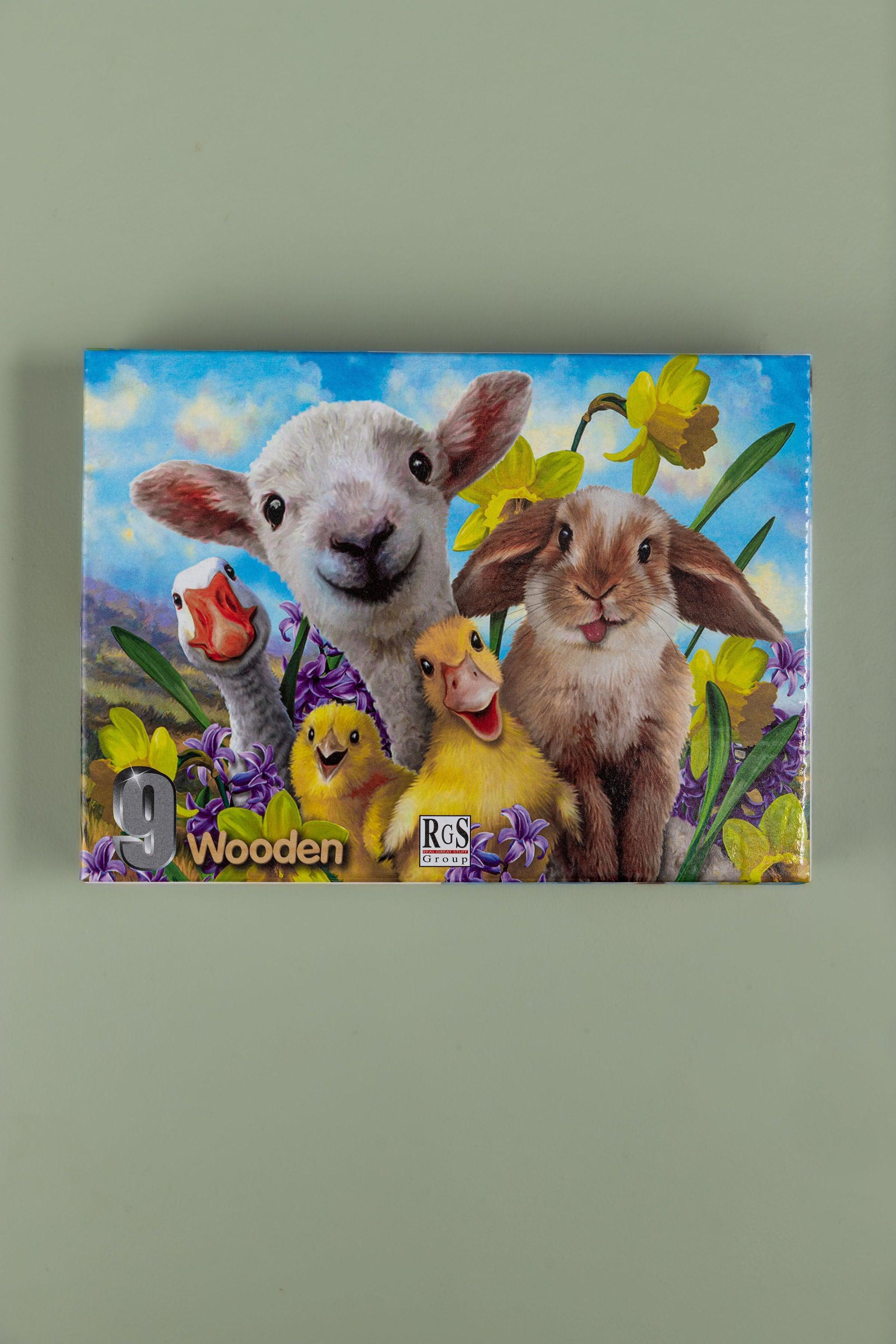 Farm Friends Puzzle 9 Pcs A4 - tiny tree toys - Smart Thinking