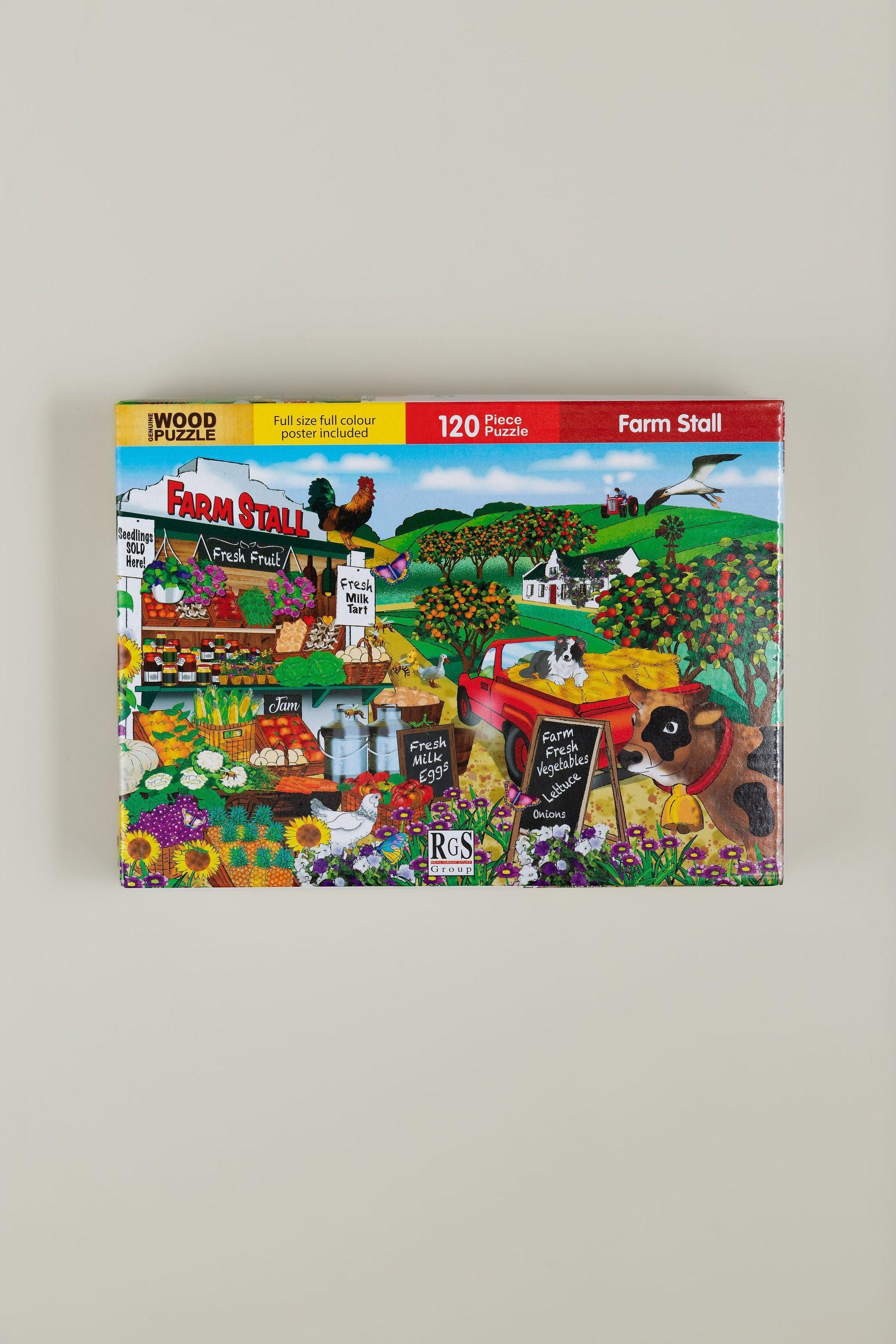 Farm Stall Puzzle 120 Pcs A3 - tiny tree toys - Smart Thinking