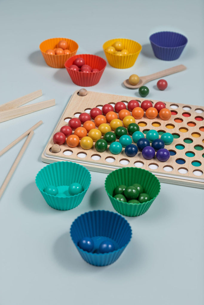 Fine Motor Beading Set Rainbow - tiny tree toys - tiny tree toys