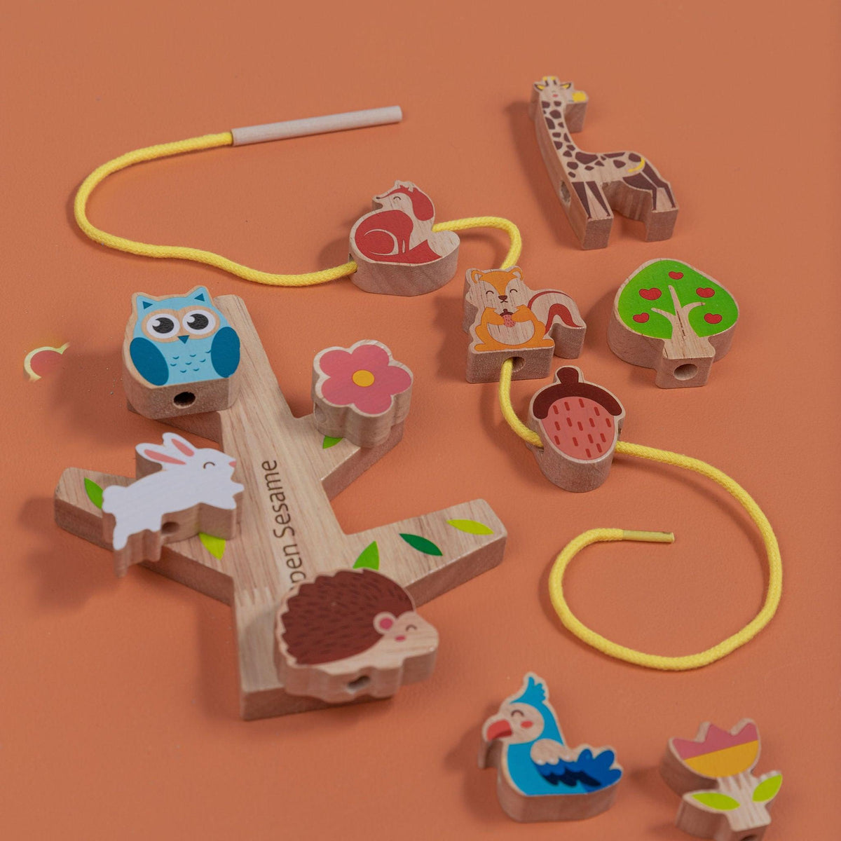 Forest Animal Threading – tiny tree toys