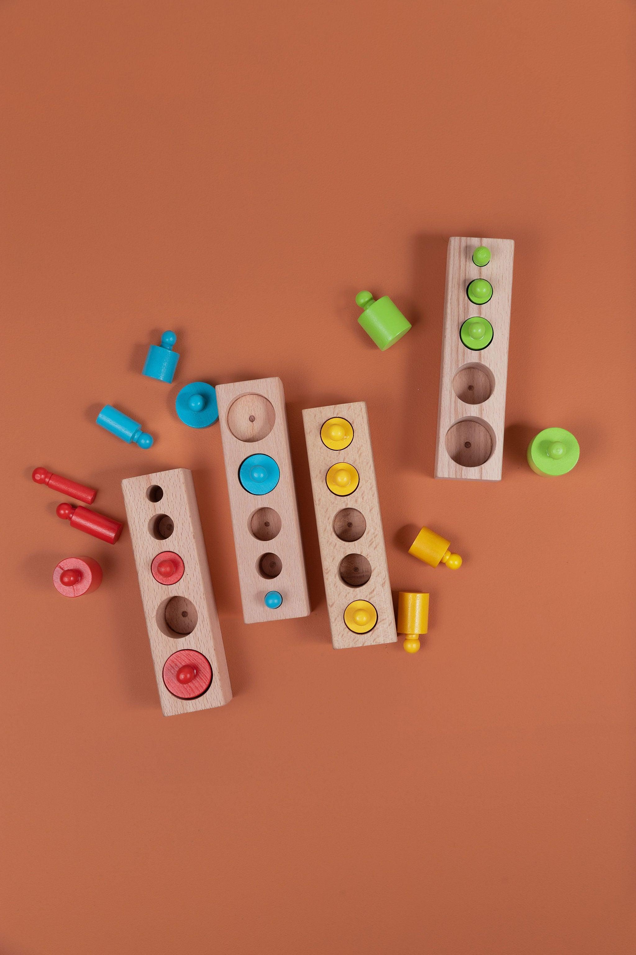 Knobbed Cylinders - tiny tree toys - tiny tree toys