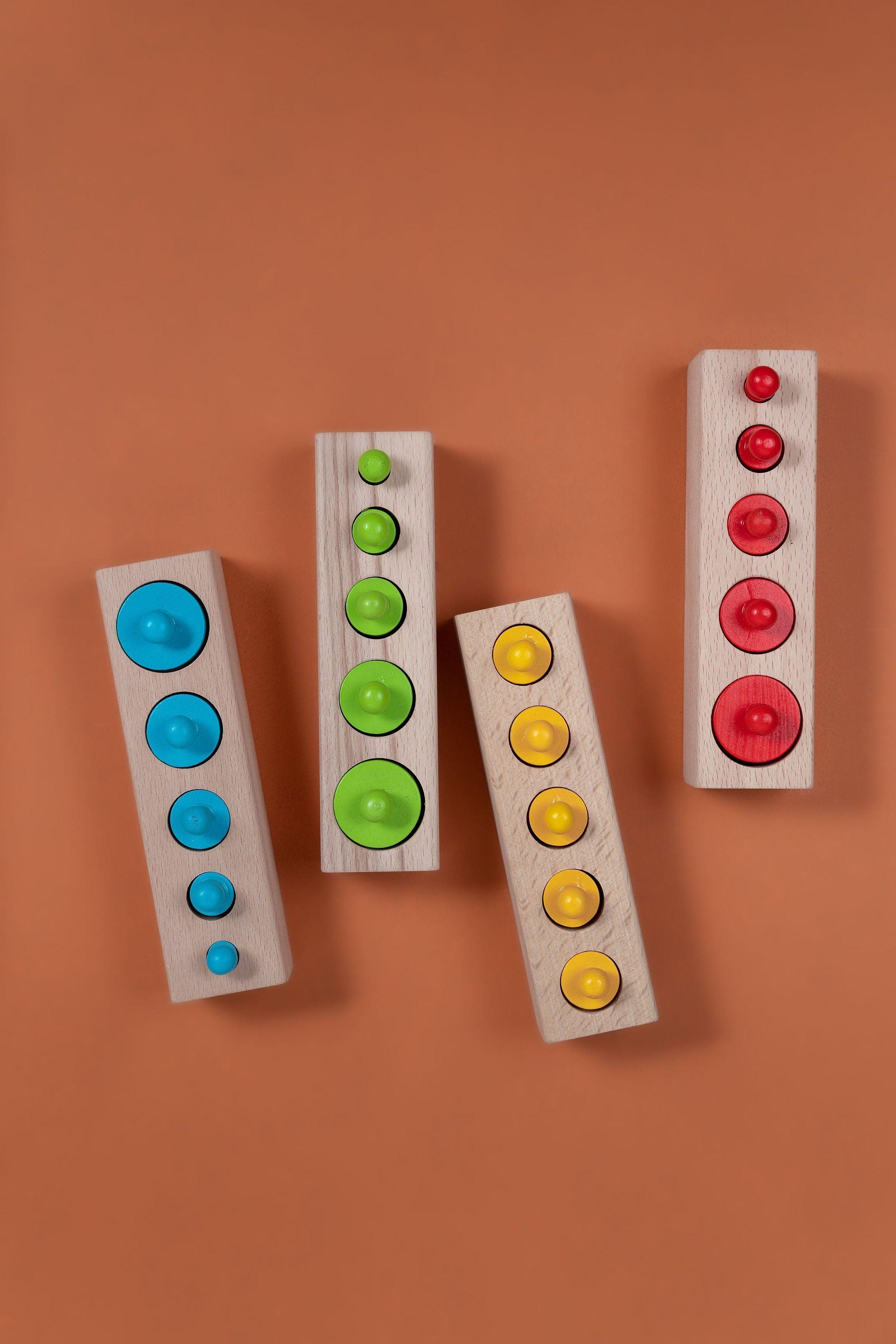 Knobbed Cylinders - tiny tree toys - tiny tree toys