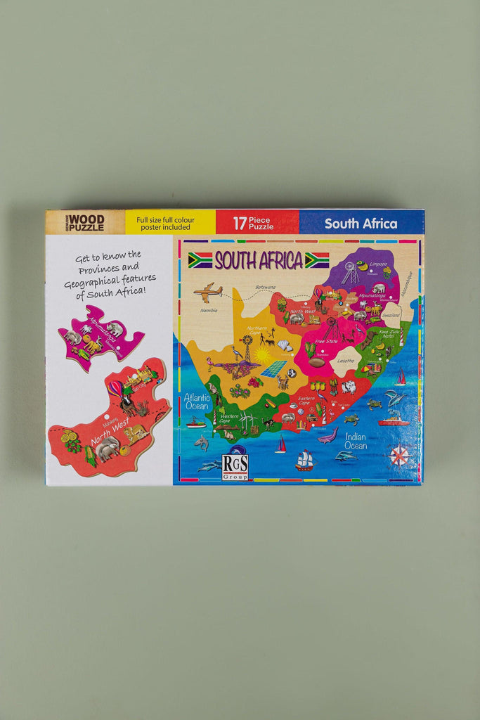 Map Of South Africa Puzzle 17Pcs - tiny tree toys - Smart Thinking