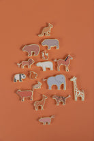 Natural Wooden Stacking Animals - tiny tree toys - tiny tree toys