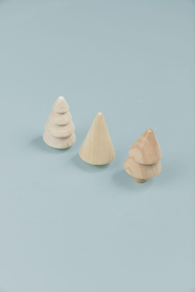 Natural Wooden Christmas Tree - tiny tree toys - tiny tree toys
