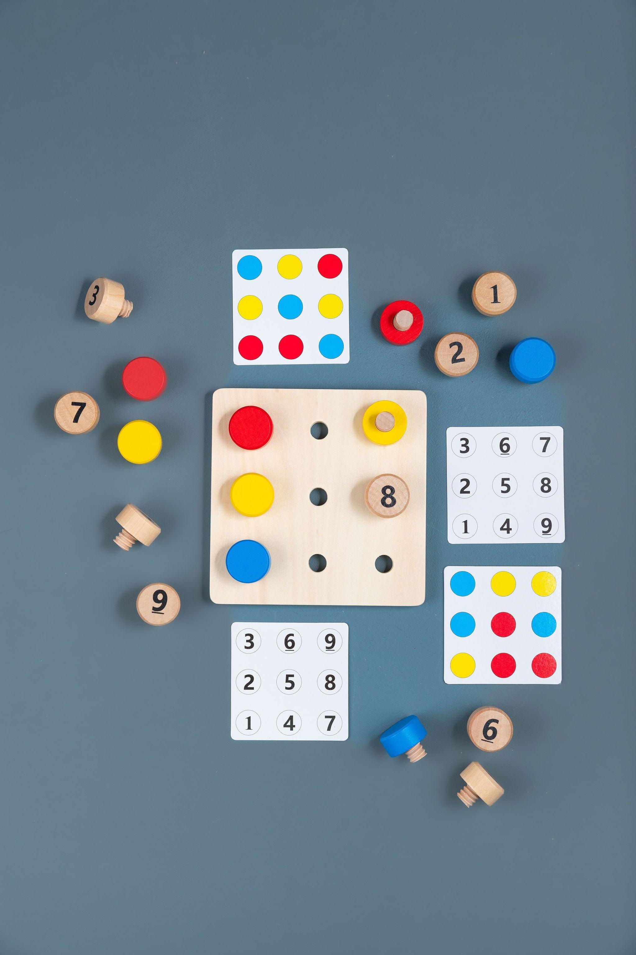 Number & Colour Sequence Game - tiny tree toys