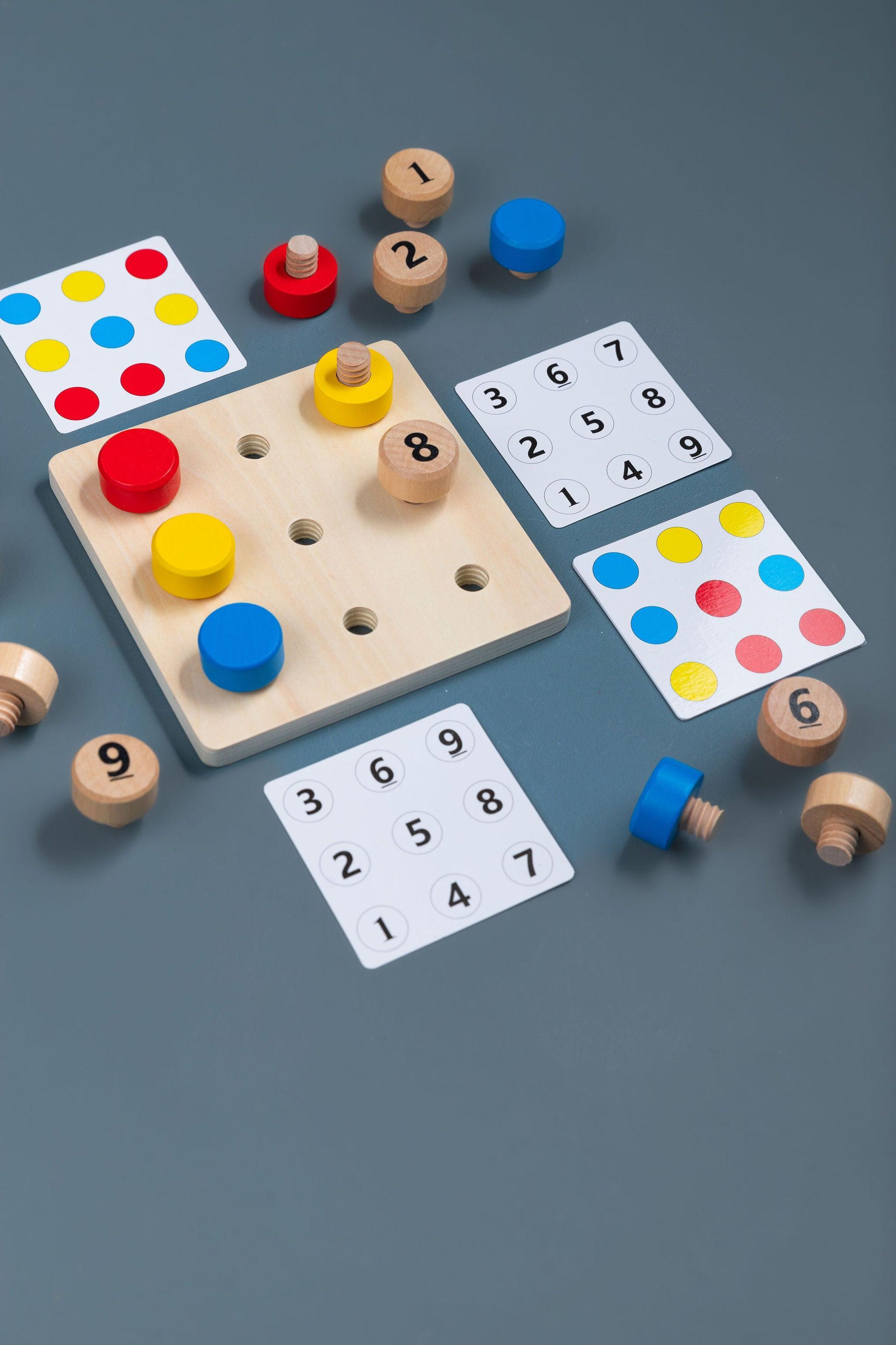 Number & Colour Sequence Game - tiny tree toys