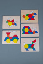 Wooden Pattern Blocks - tiny tree toys - Melissa & Doug