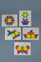 Wooden Pattern Blocks - tiny tree toys - Melissa & Doug