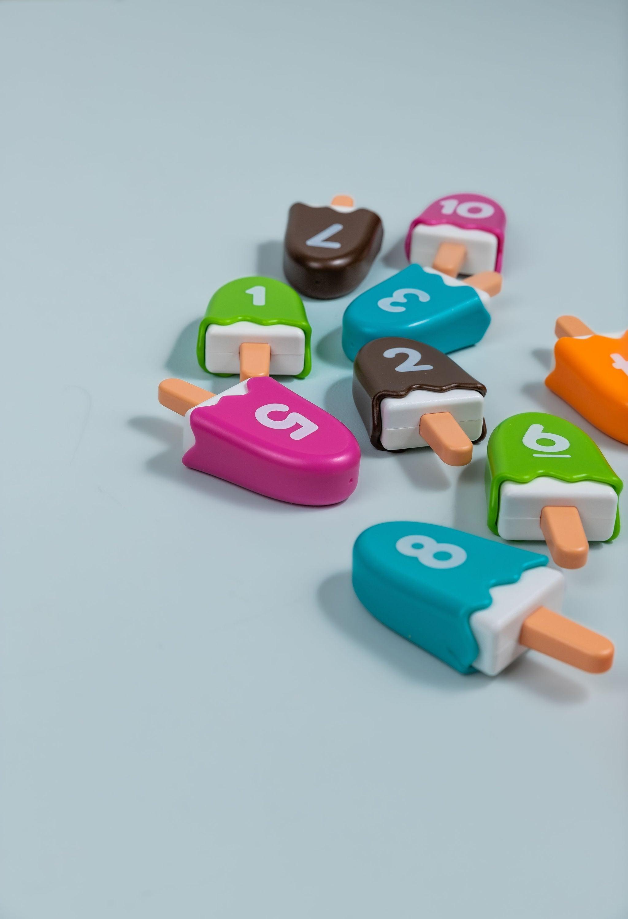 Popsticle Matching Numbers - tiny tree toys - tiny tree toys