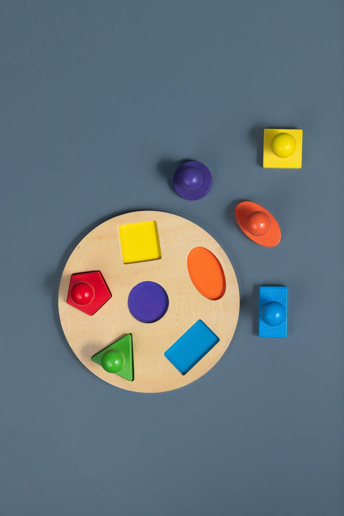 Round Shape Peg Puzzle - tiny tree toys - tiny tree toys