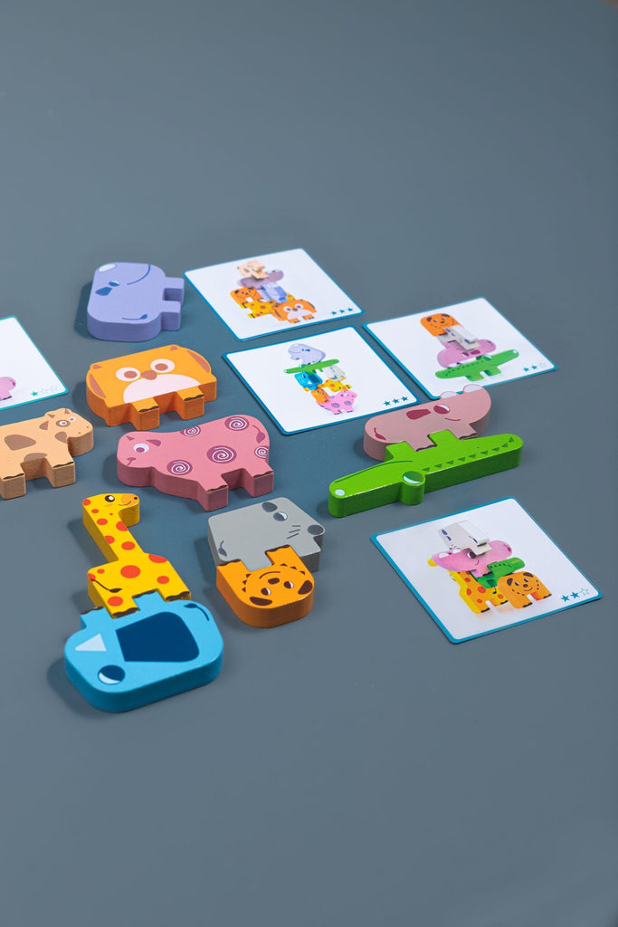 Stacking Animals & Copy Cards - tiny tree toys - tiny tree toys