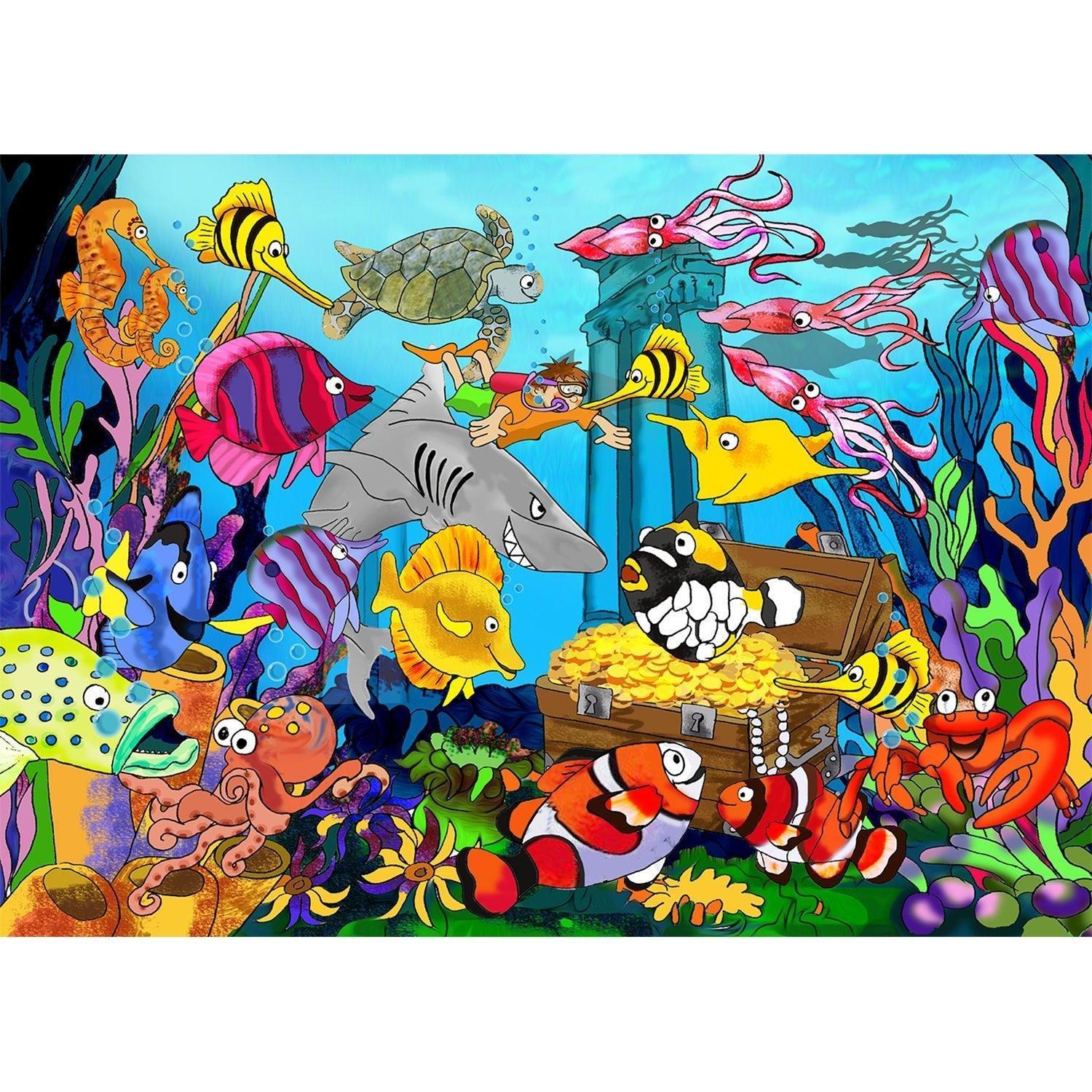Underwater Wooden Puzzle 24Pcs - tiny tree toys - Smart Thinking