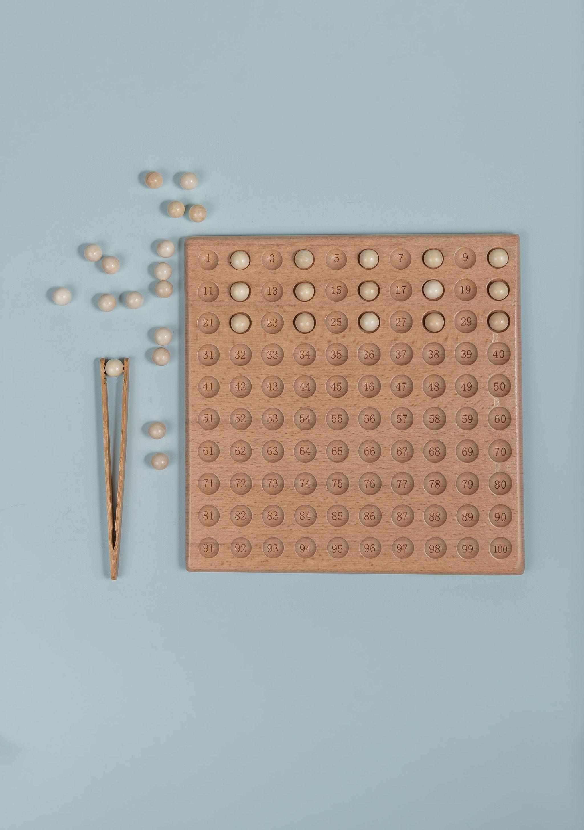 Wooden 100 Number Board - tiny tree toys - tiny tree toys