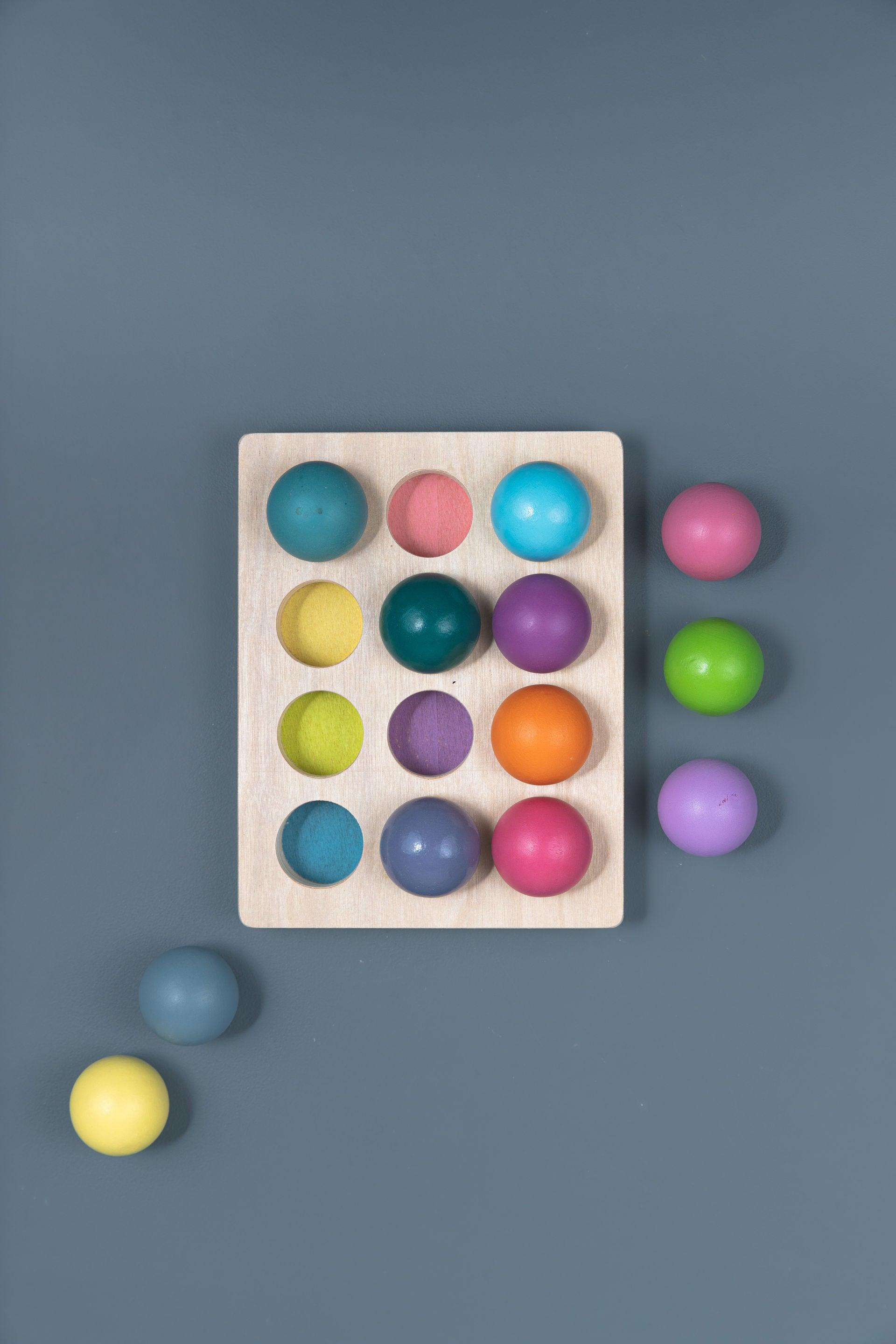 Wooden Ball Set - Various Colours - tiny tree toys - tiny tree toys