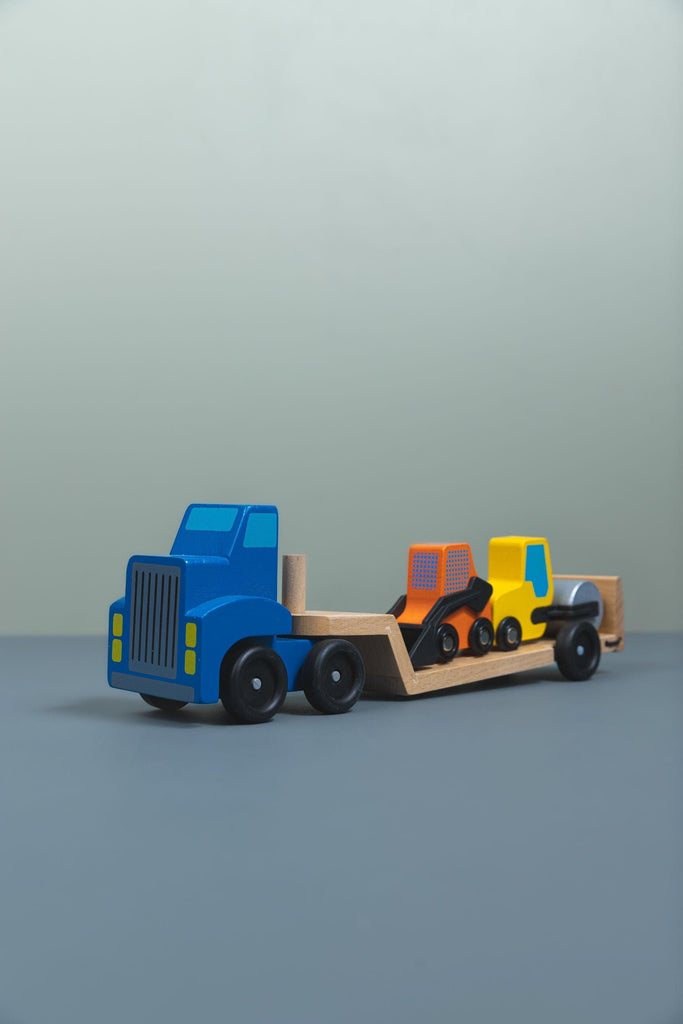 Wooden Digger Carrier - tiny tree toys - tiny tree toys
