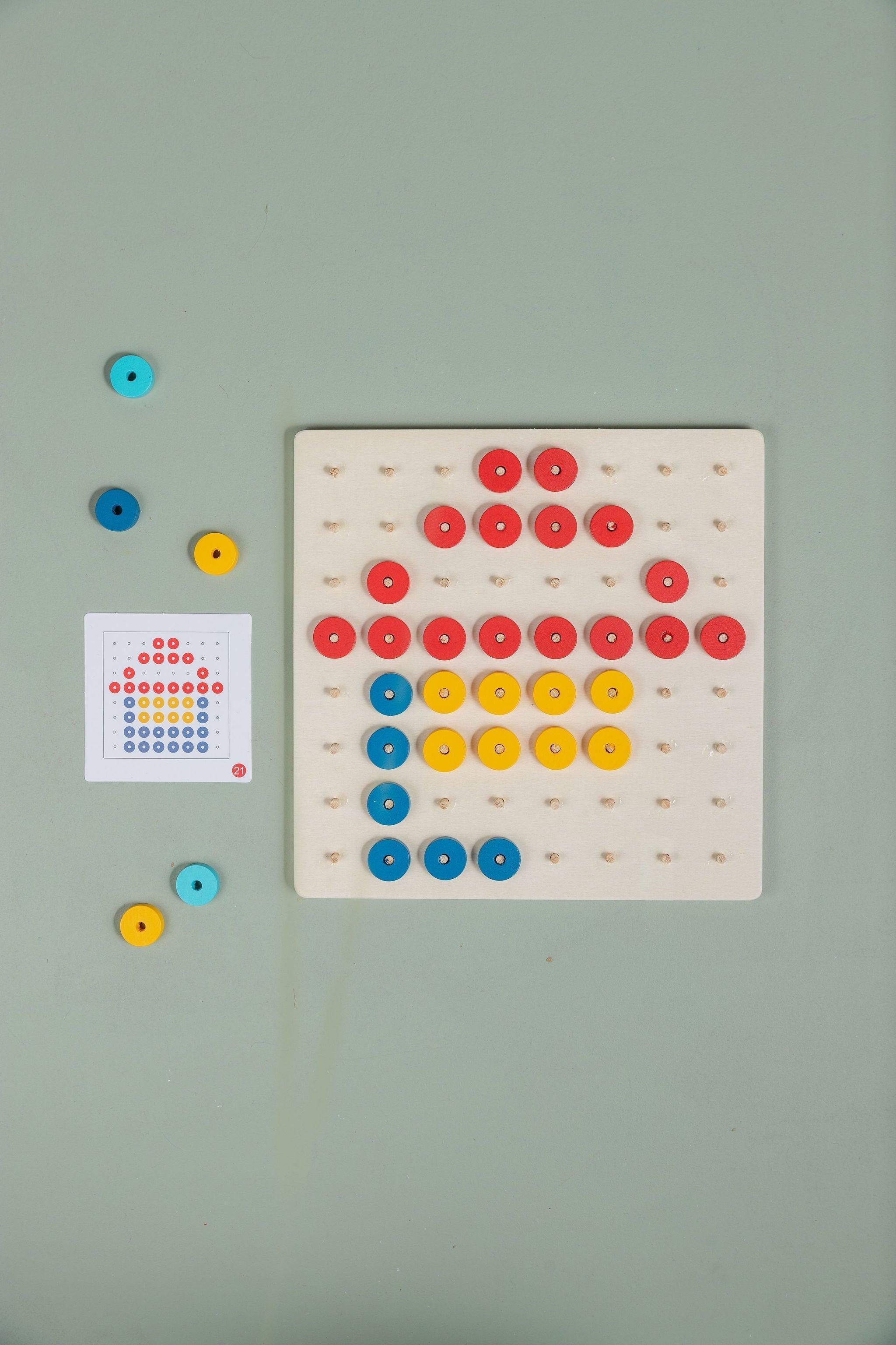 Wooden Disc Board - tiny tree toys - tiny tree toys