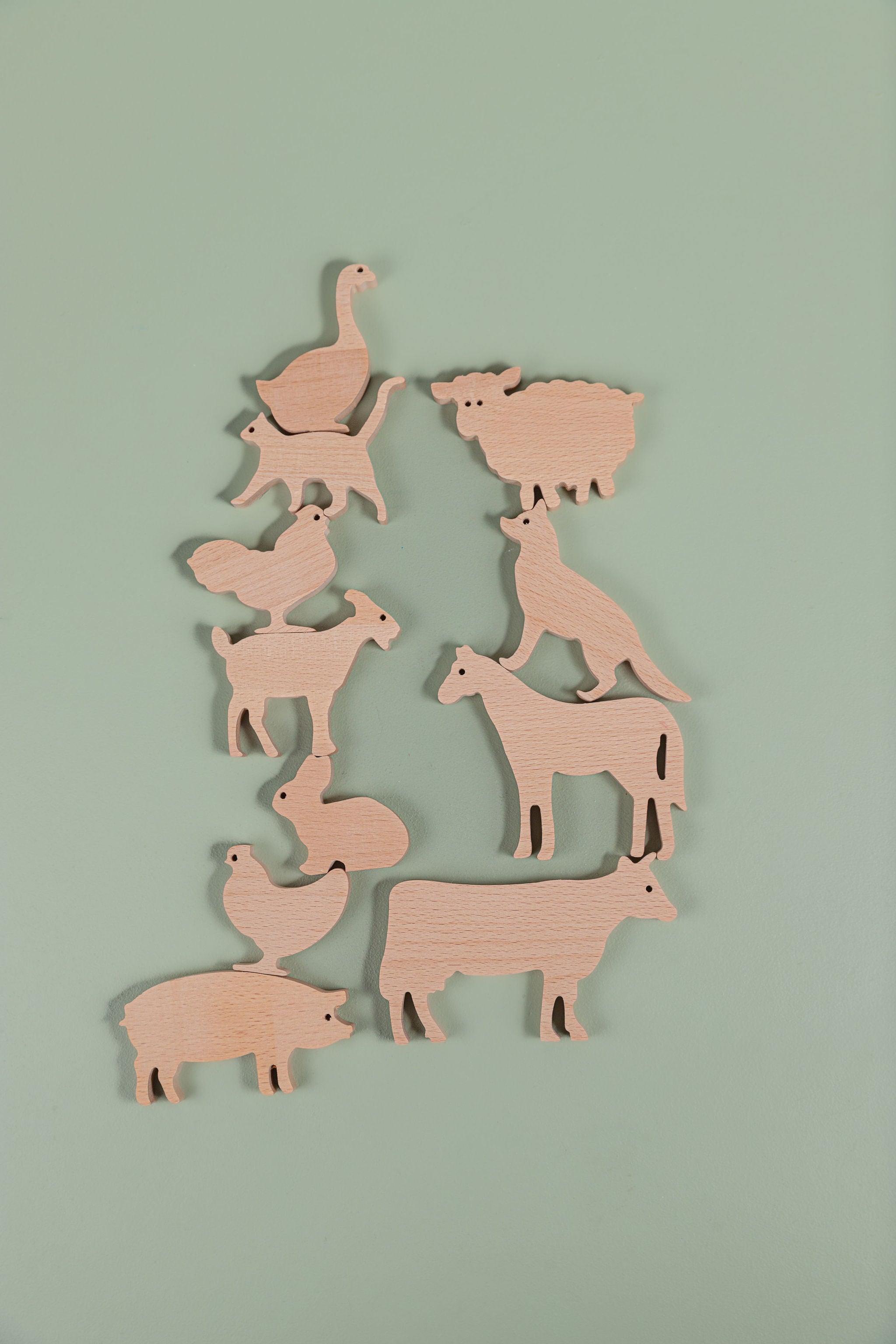 Wooden Farm Animals - tiny tree toys - tiny tree toys