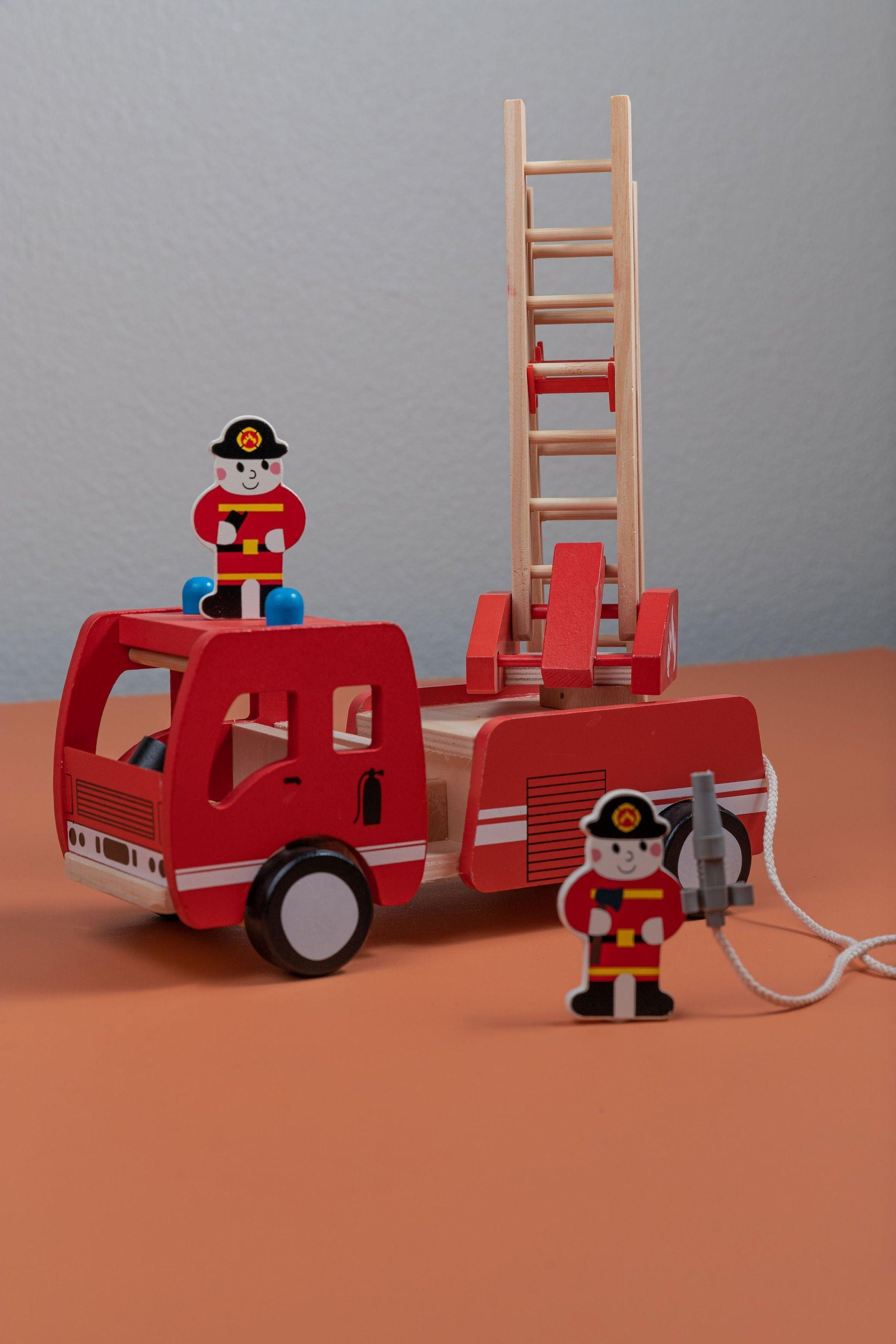 Wooden Fire Truck - tiny tree toys - tiny tree toys