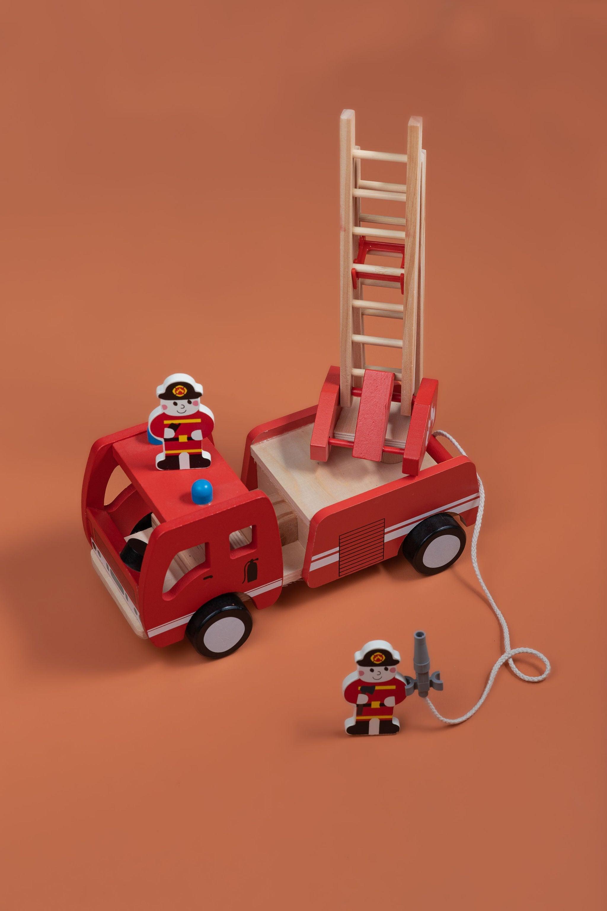 Wooden Fire Truck - tiny tree toys - tiny tree toys