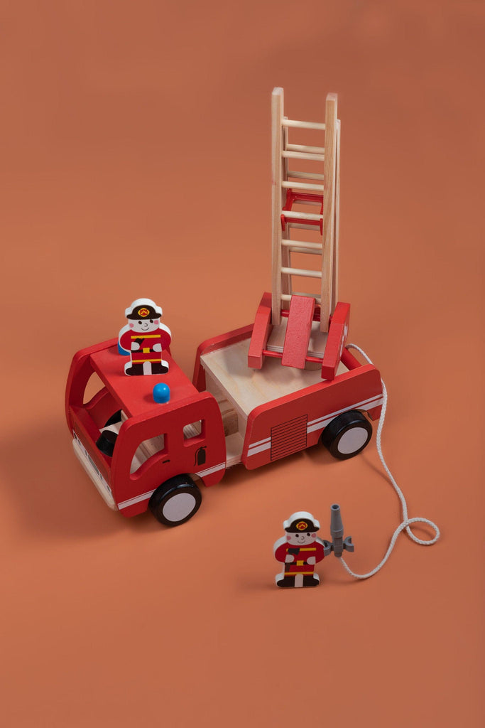 Wooden Fire Truck - tiny tree toys - tiny tree toys