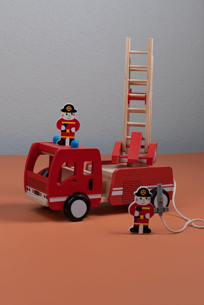 Wooden Fire Truck - tiny tree toys - tiny tree toys