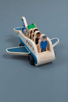 Wooden Plane With Passengers - tiny tree toys - tiny tree toys