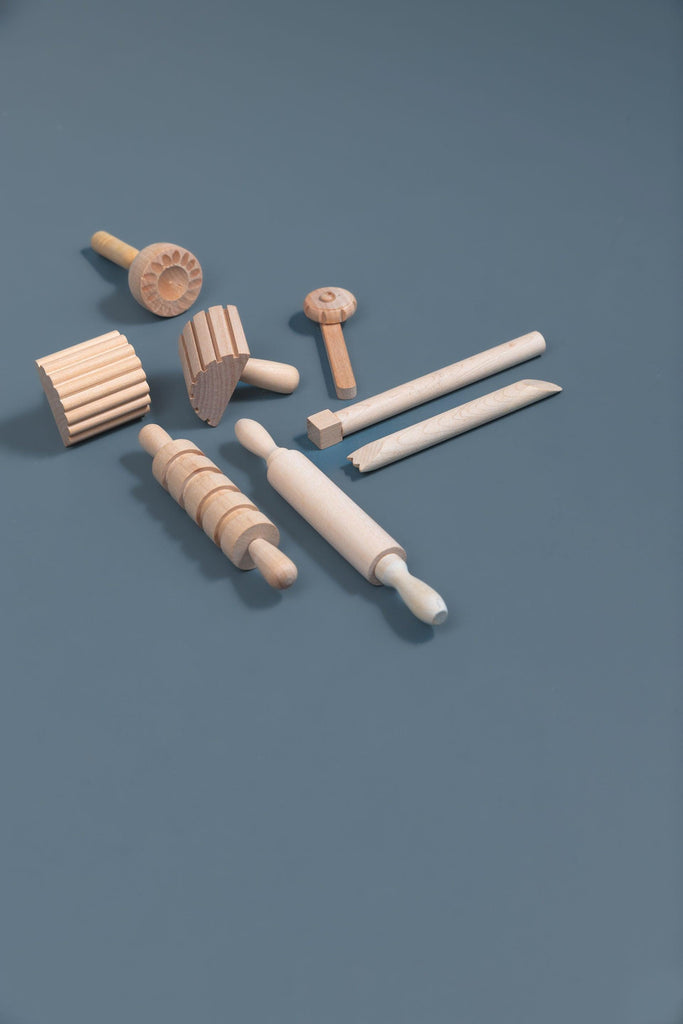 Wooden Play Dough Tools Set - tiny tree toys - tiny tree toys