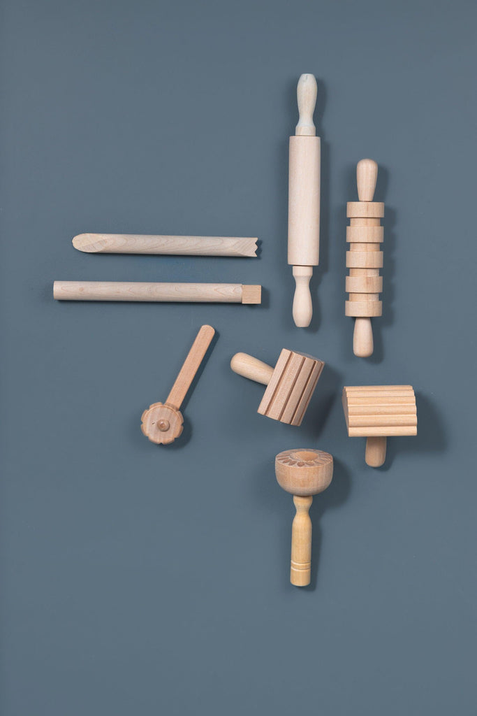 Wooden Play Dough Tools Set - tiny tree toys - tiny tree toys