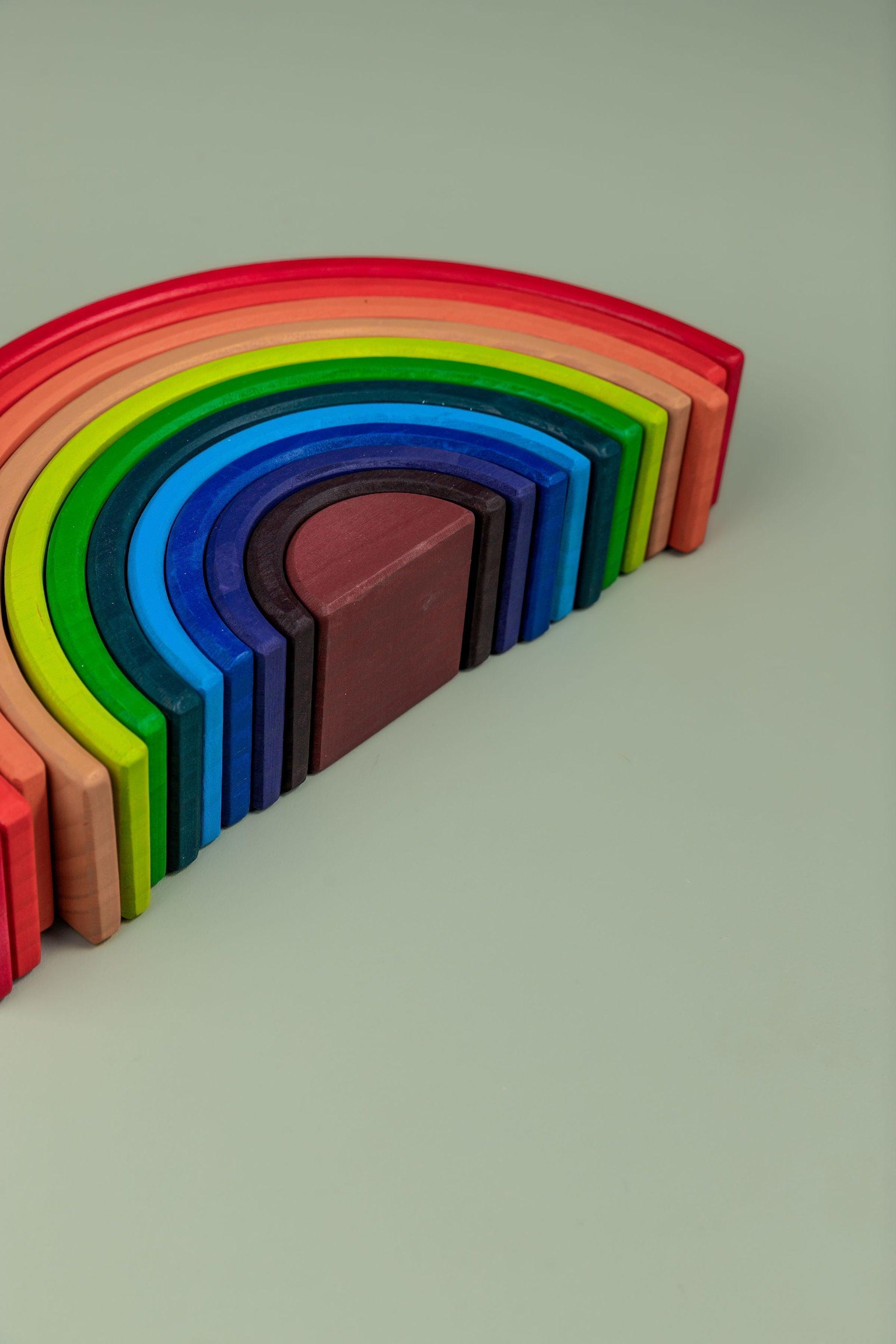 Wooden Rainbow Stacker - Various Designs - tiny tree toys - tiny tree toys