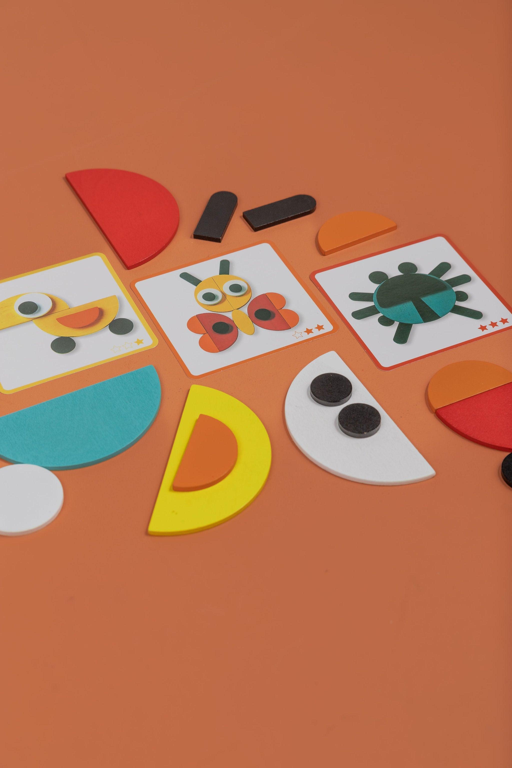 Wooden Shapes & Copy Cards - tiny tree toys - tiny tree toys