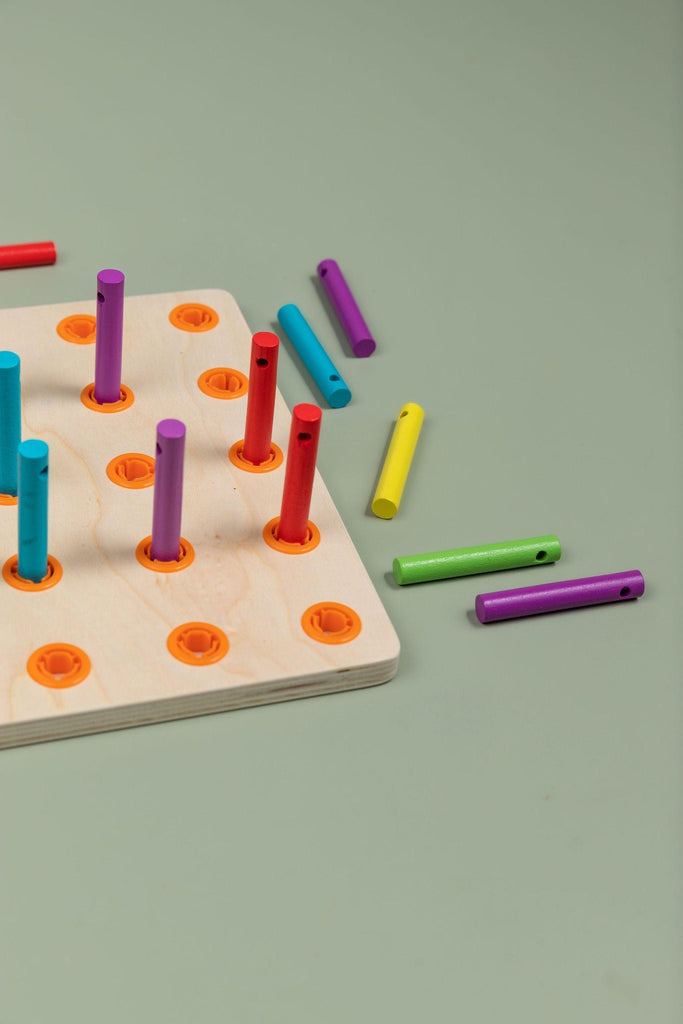 Wooden Threading Board Tiny Tree Toys wooden-threading-board-tiny-tree-toys