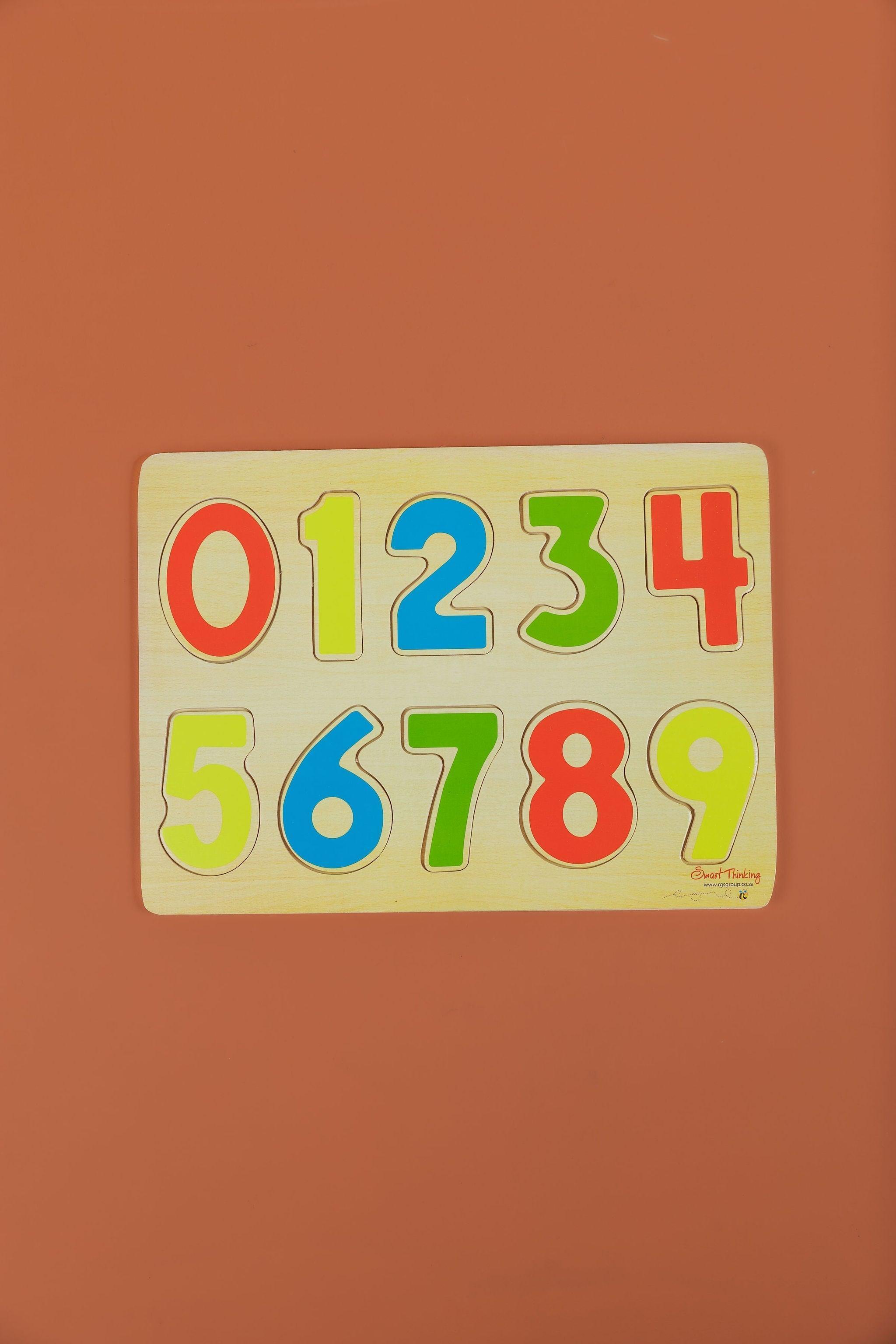 Wooden Tray Puzzle: Numbers - tiny tree toys - Smart Thinking