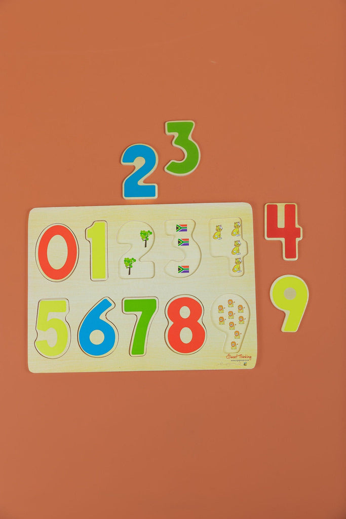 Wooden Tray Puzzle: Numbers - tiny tree toys - Smart Thinking