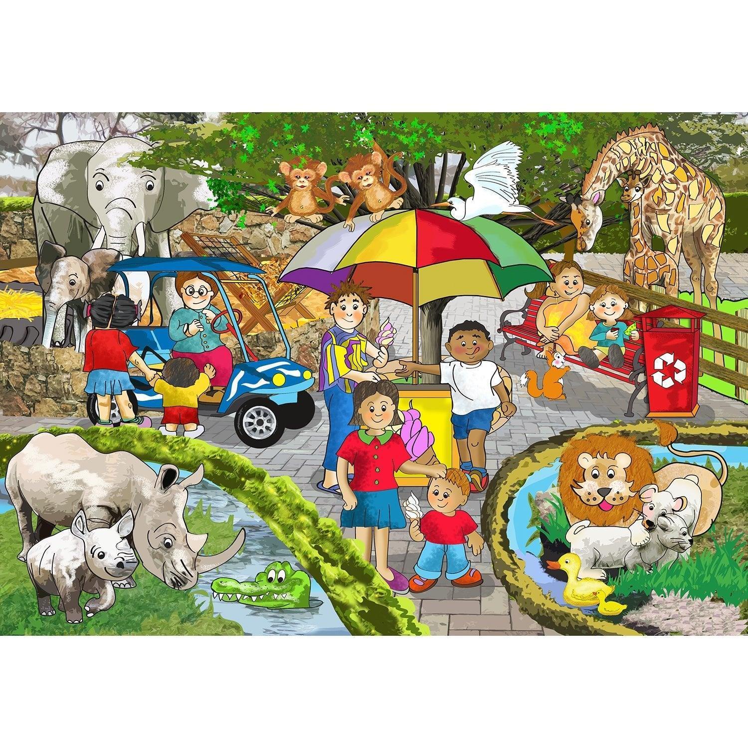 Zoo Puzzle 12 Pcs - tiny tree toys - Smart Thinking
